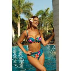 Exotic two piece swimming costume SELF Floral 2 Multicolor